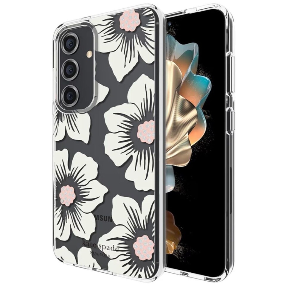 kate spade new york Samsung Galaxy S24 Case Wireless Charging Hollyhock Cream A6